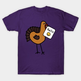 Thanksgiving Turkey Says Hello T-Shirt